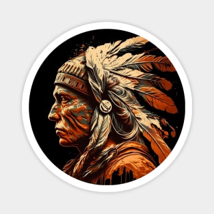 NATIVE AMERICAN INDIAN CHIEF Magnet